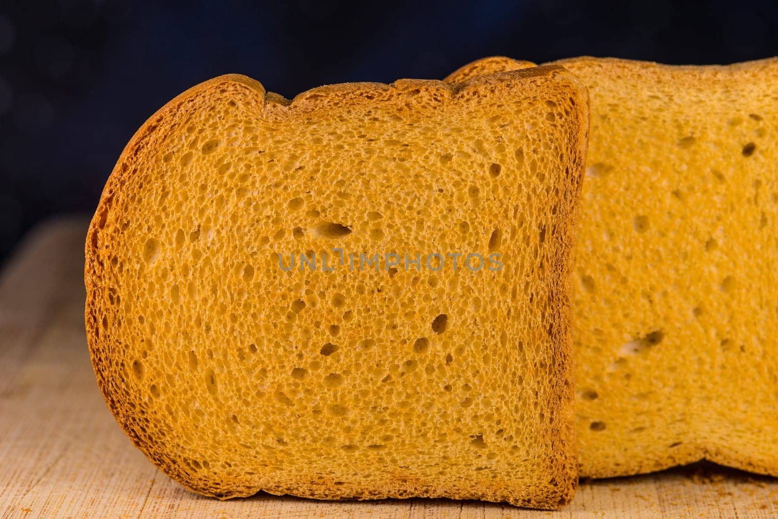fresh Zwieback in a closeup