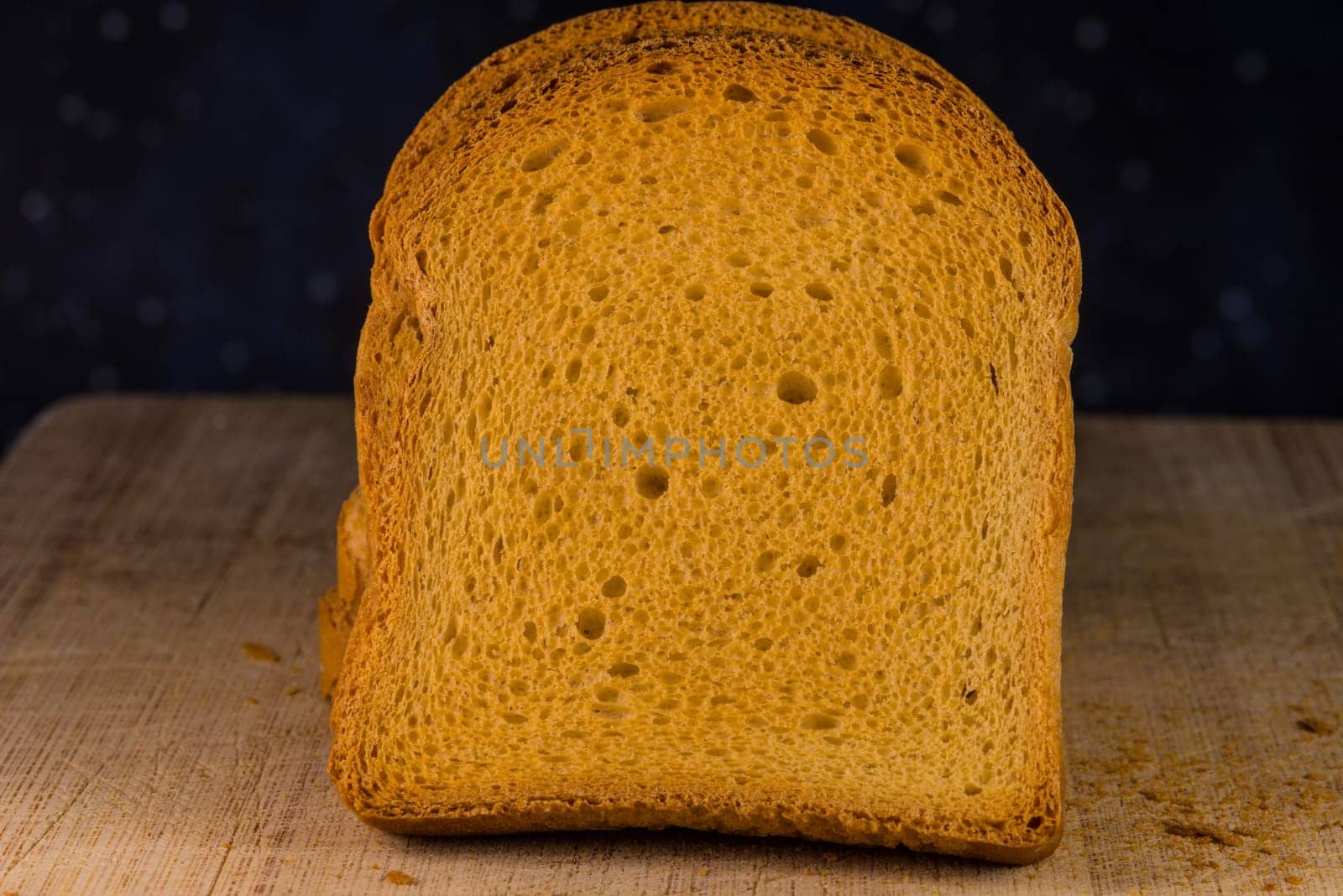 fresh Zwieback in a closeup
