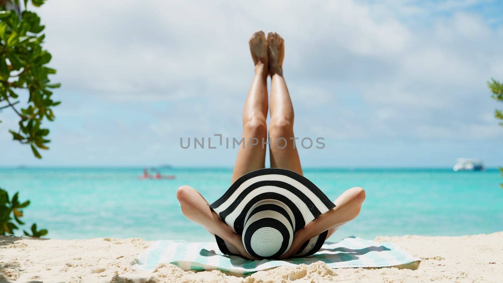 Tropical Beach Travel. Nature Vacation Lifestyle Relax