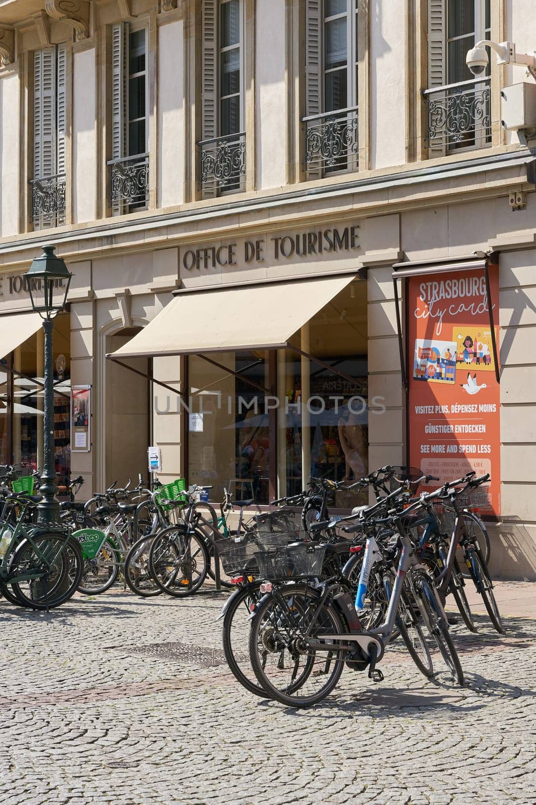 Tourist information and bike rental in the historic center of Strasbourg in France