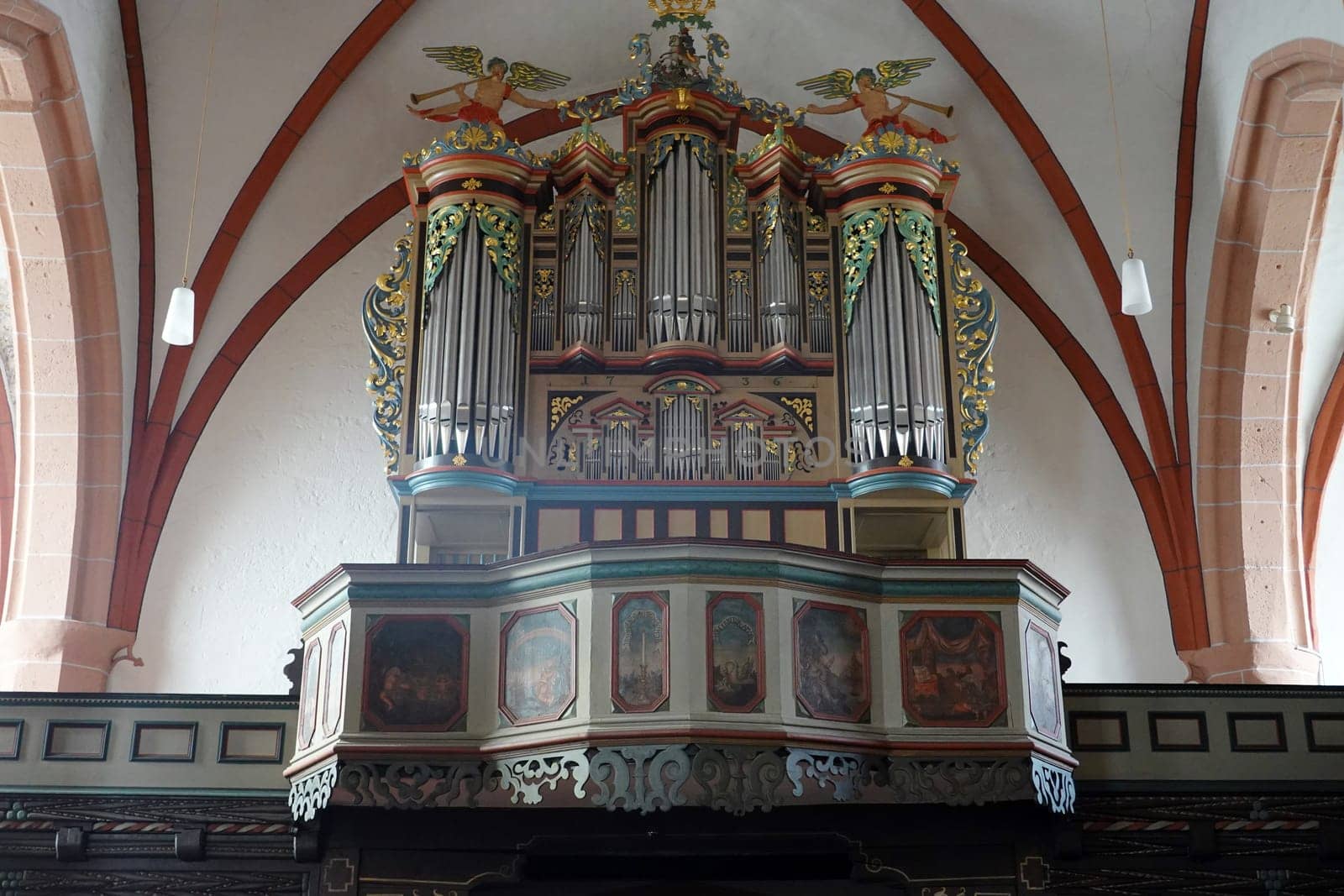 Innenansicht der evangelischen Liebfrauenkirche, Hessen, Deutschland, Grebenstein