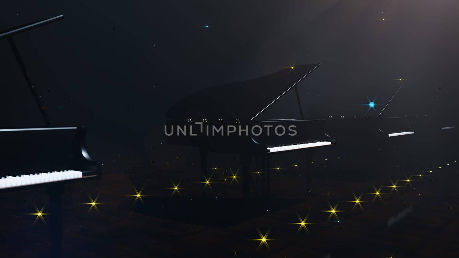3D illustration Background for advertising and wallpaper in music   and sound scene. 3D rendering in decorative concept.
