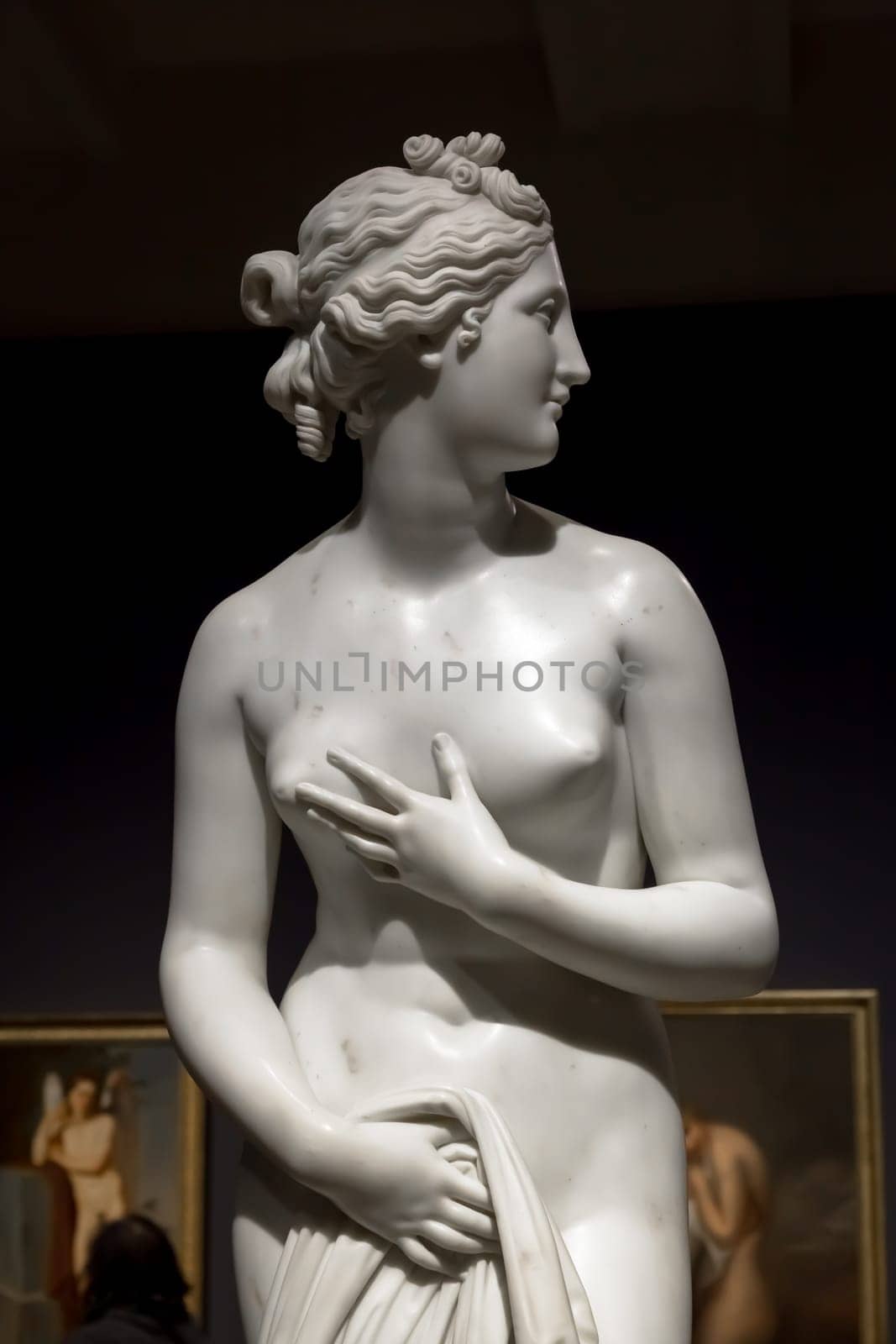 MILAN, ITALY - June 2020: Venere (Venus), 1817-1820, masterpiece of the sculptor Antonio Canova