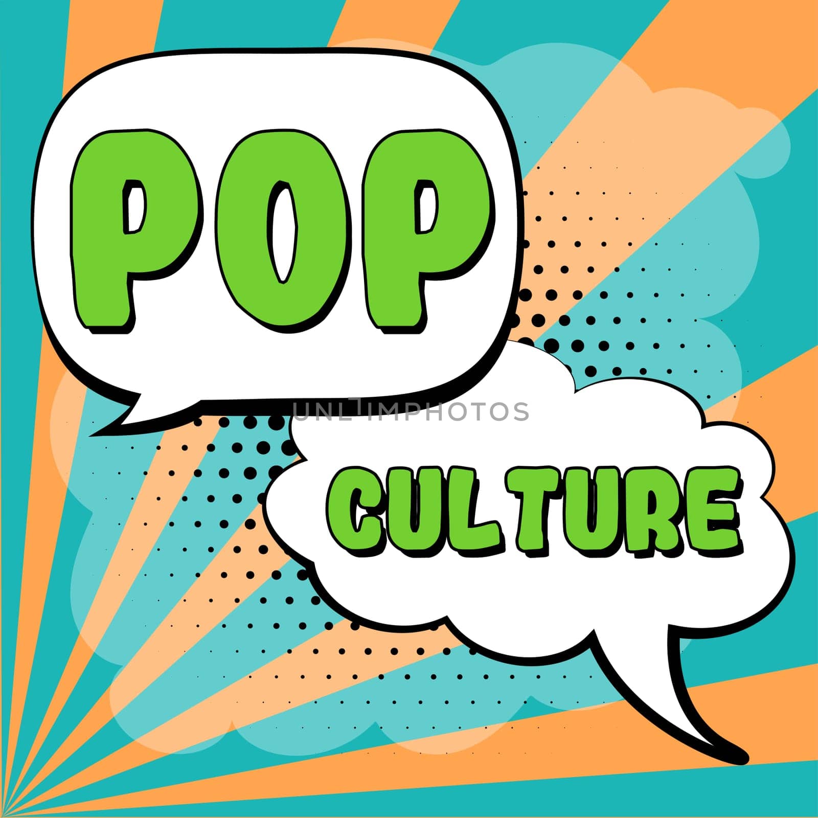 Text showing inspiration Pop Culture, Business concept describes the lifestyle and tastes of the majority of mostly younger people