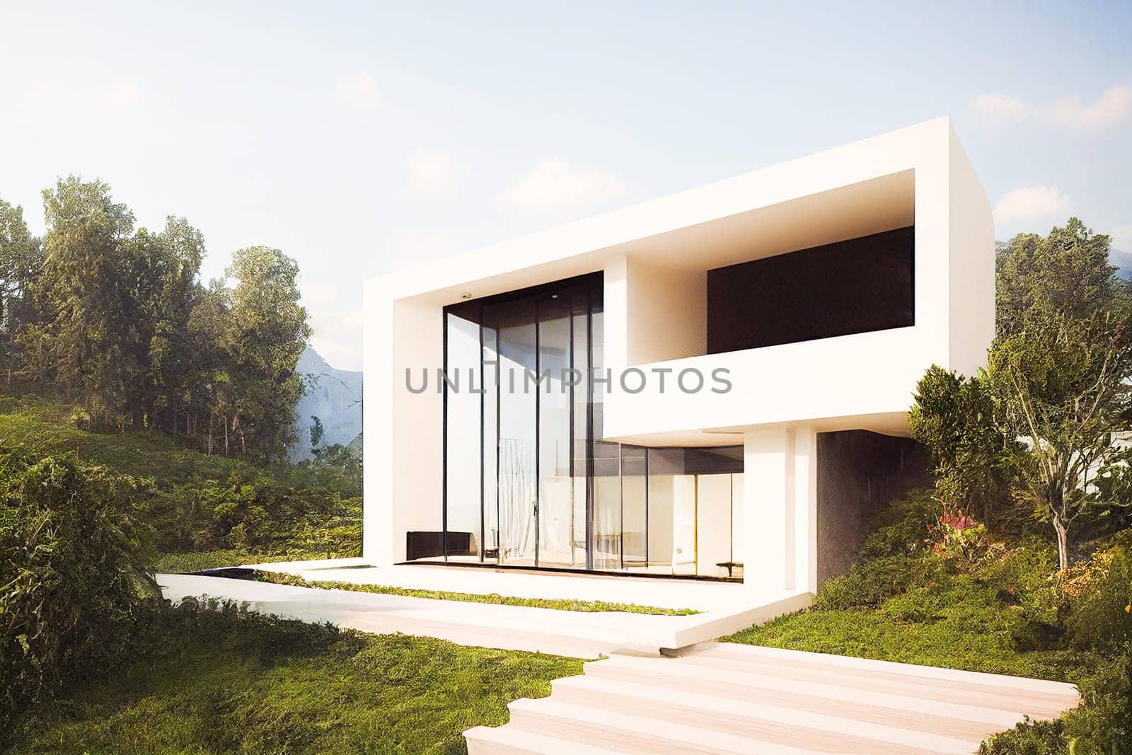 Illustrative image of a modern residential building