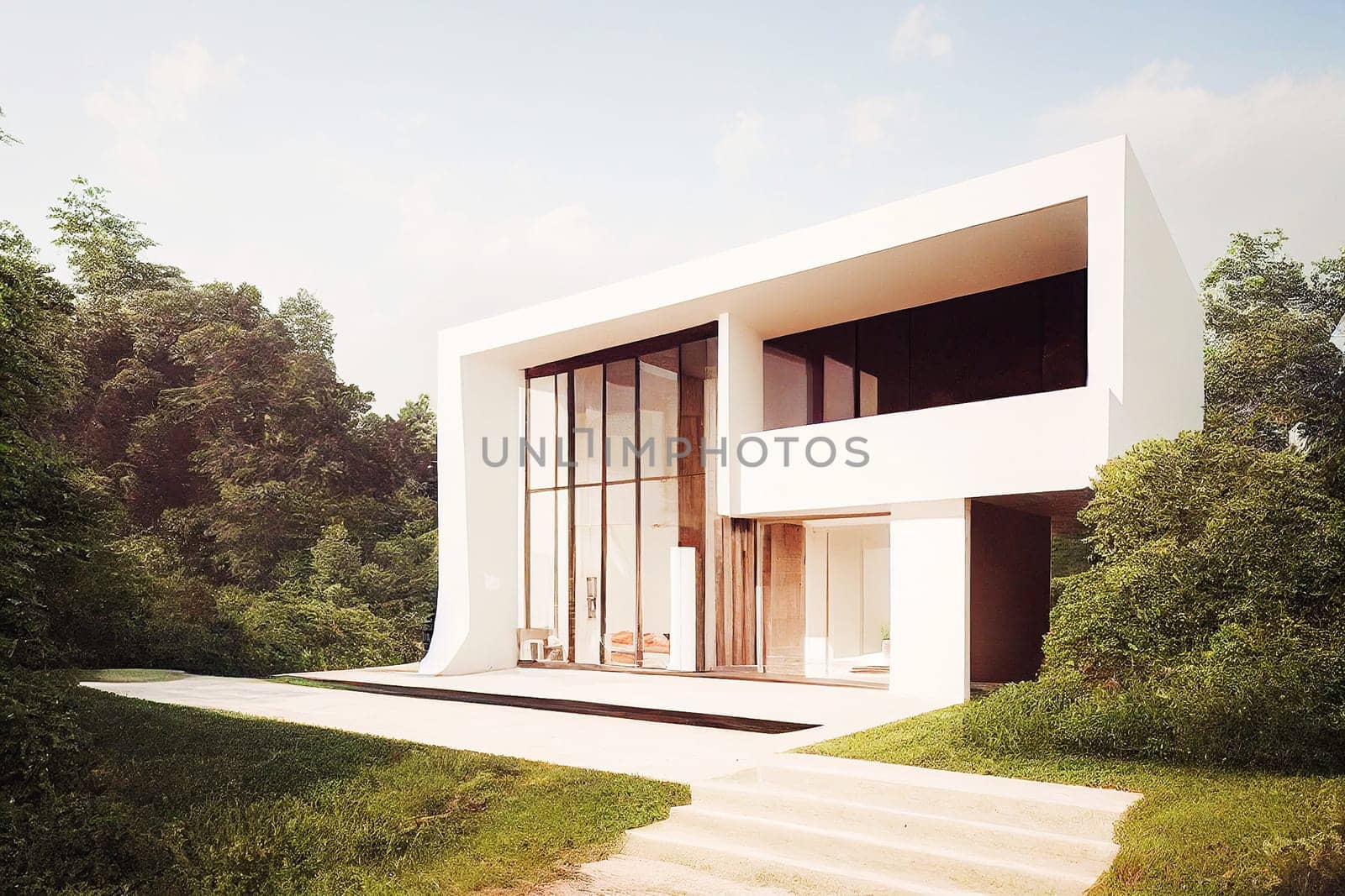 Illustrative image of a modern residential building