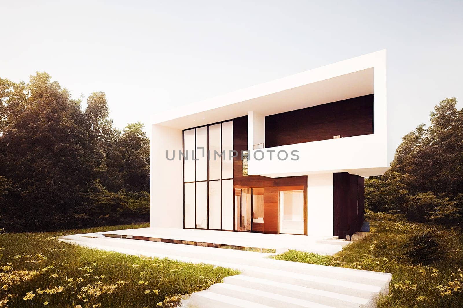 Illustrative image of a modern residential building