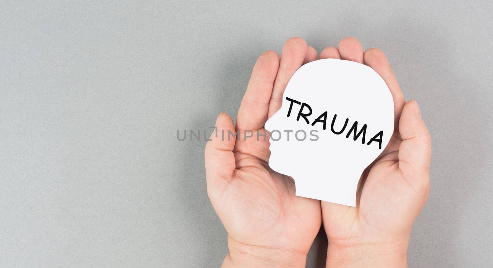 Trauma, mental health disorder, depression and frustration, psychology therapy and treatment, support concept