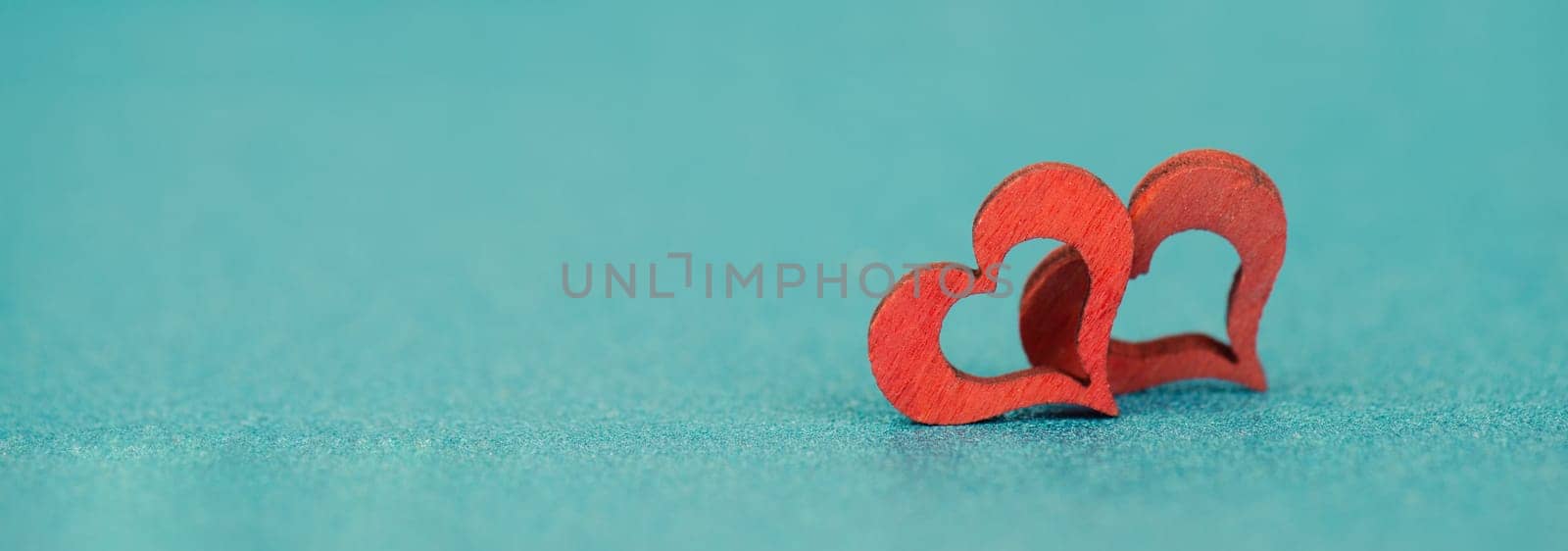 Red hearts with bokeh background, valentine greeting card, mothers day and birthday wishes, love symbol