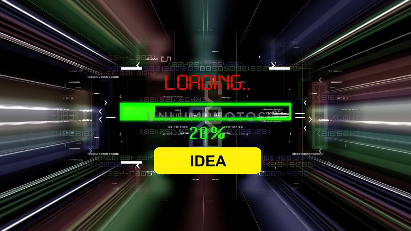 Idea loading progress bar on the screen,Idea loading progress bar on the screen