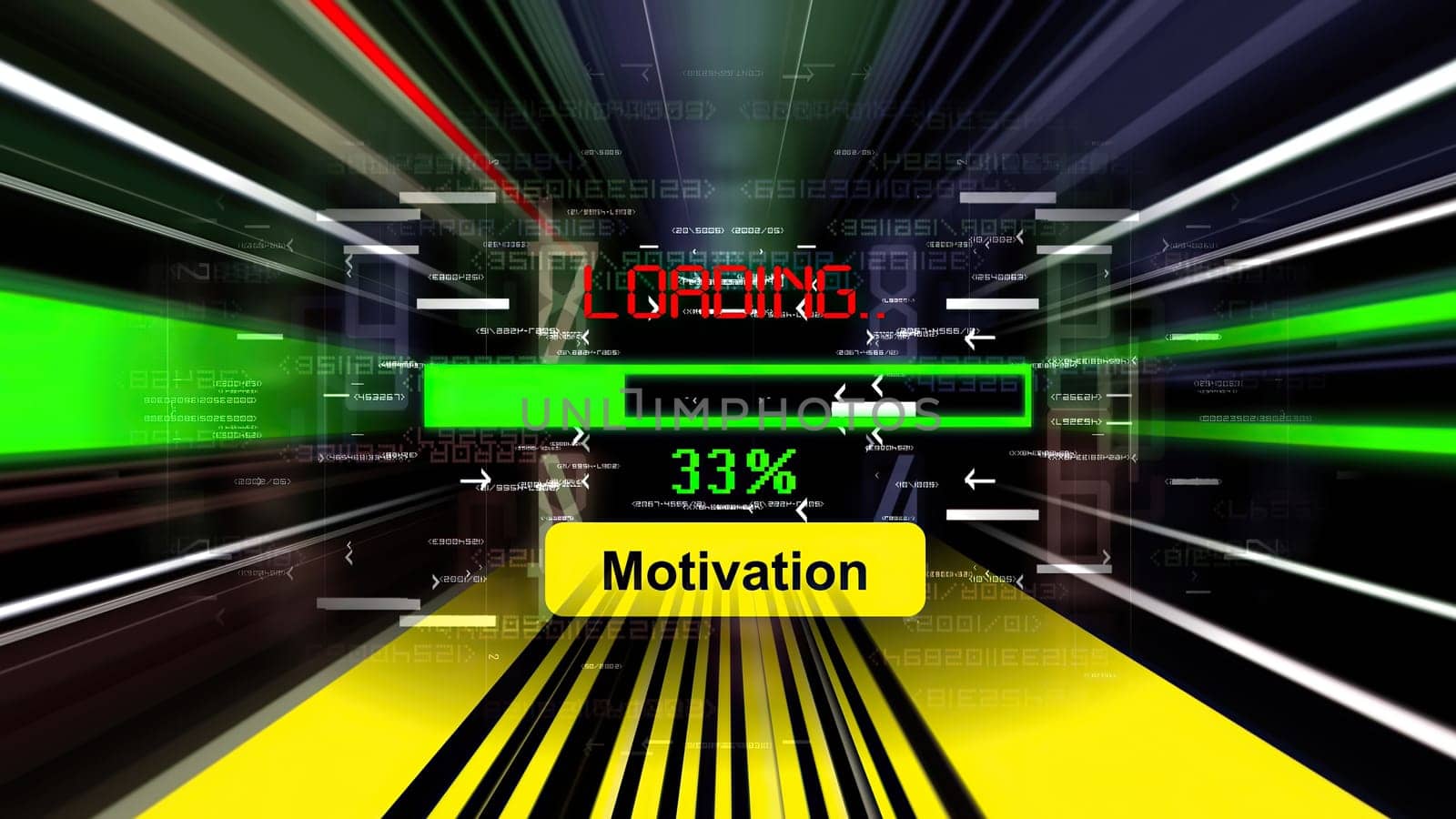 Motivation loading  progress bar on the screen,Motivation loading  progress bar on the screen