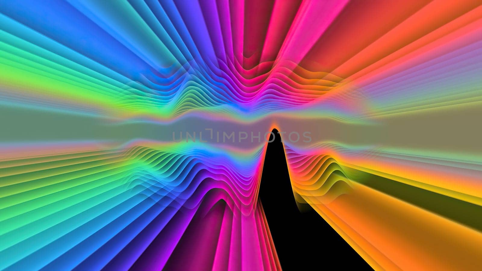 Wave line flowing rainbow color,Wave line flowing rainbow color