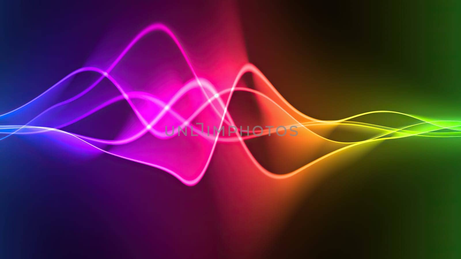 Wave line flowing rainbow color,Wave line flowing rainbow color