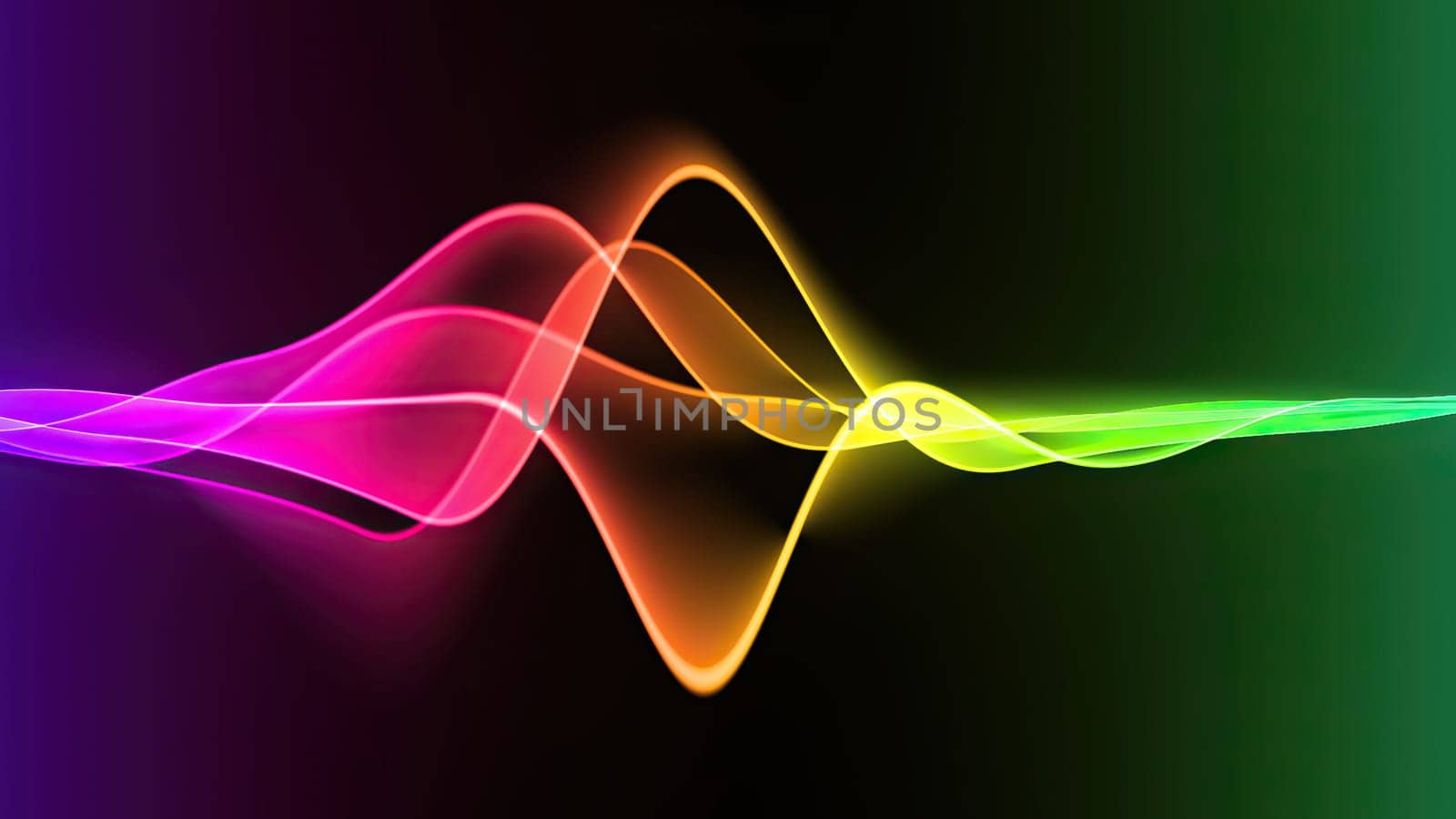 Wave line flowing rainbow color,Wave line flowing rainbow color
