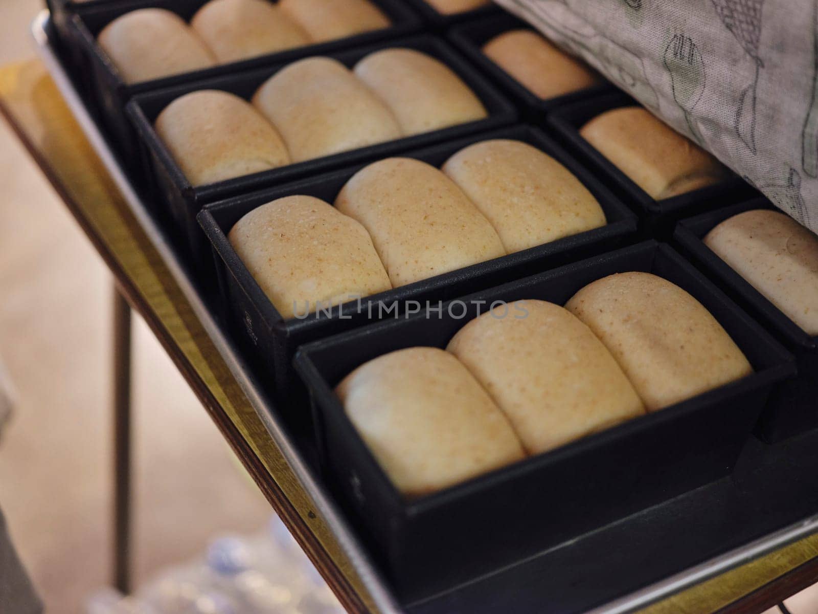 Close up view . Homemade bakery sourdough yeast artisan bread raw