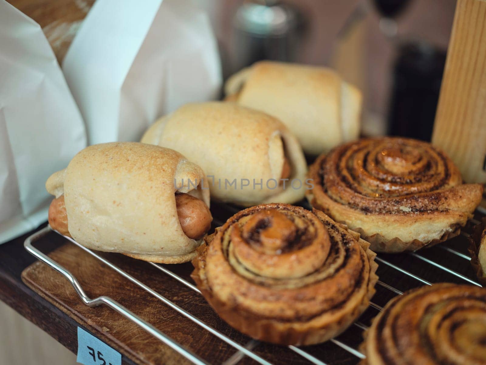 Close up view . Homemade bakery sourdough yeast artisan bread raw