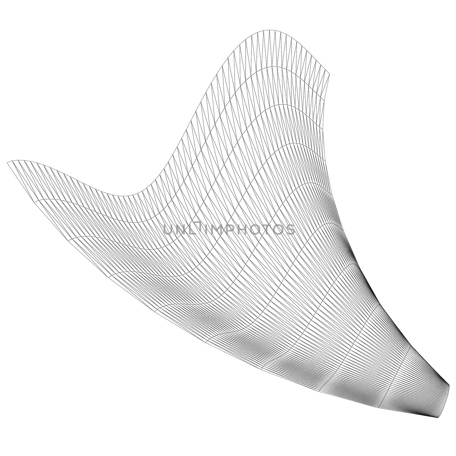 Wireframe mesh polygonal element for adv or others purpose use