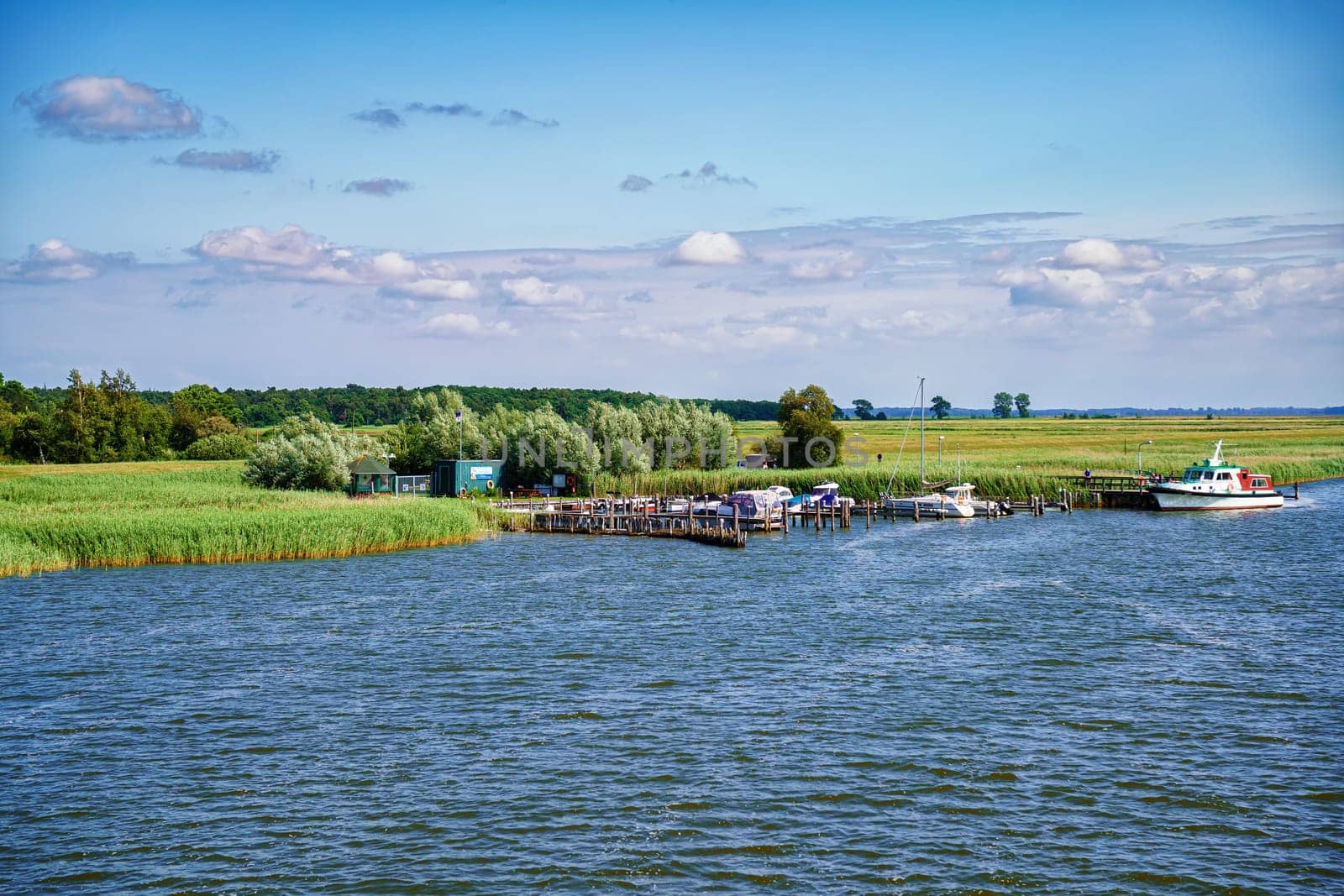 Zingster Strom at the port of Zingst, Fischland-Darß, Mecklenburg-West Pomerania, Germany