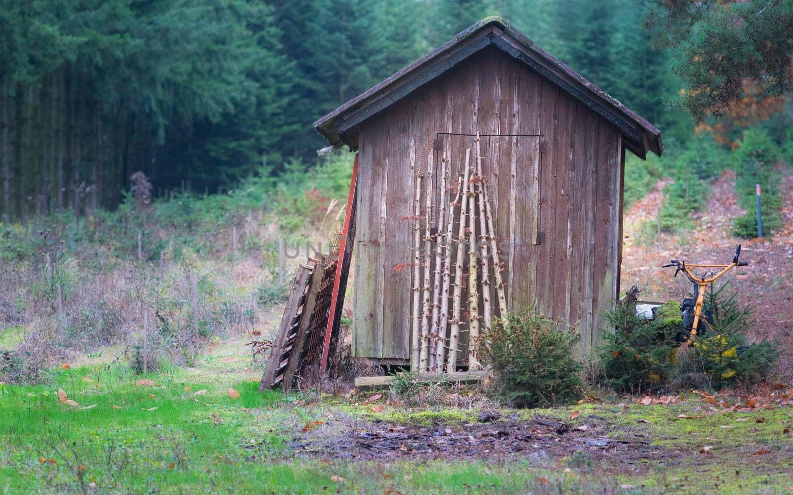 hut in the mountains
