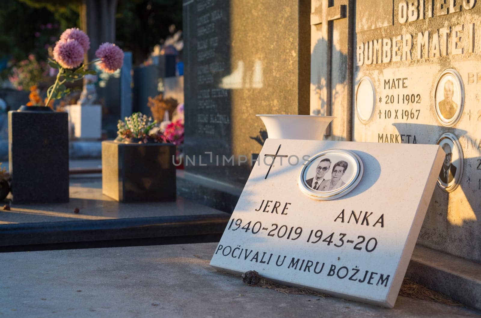Cemetery in old town of sibenik