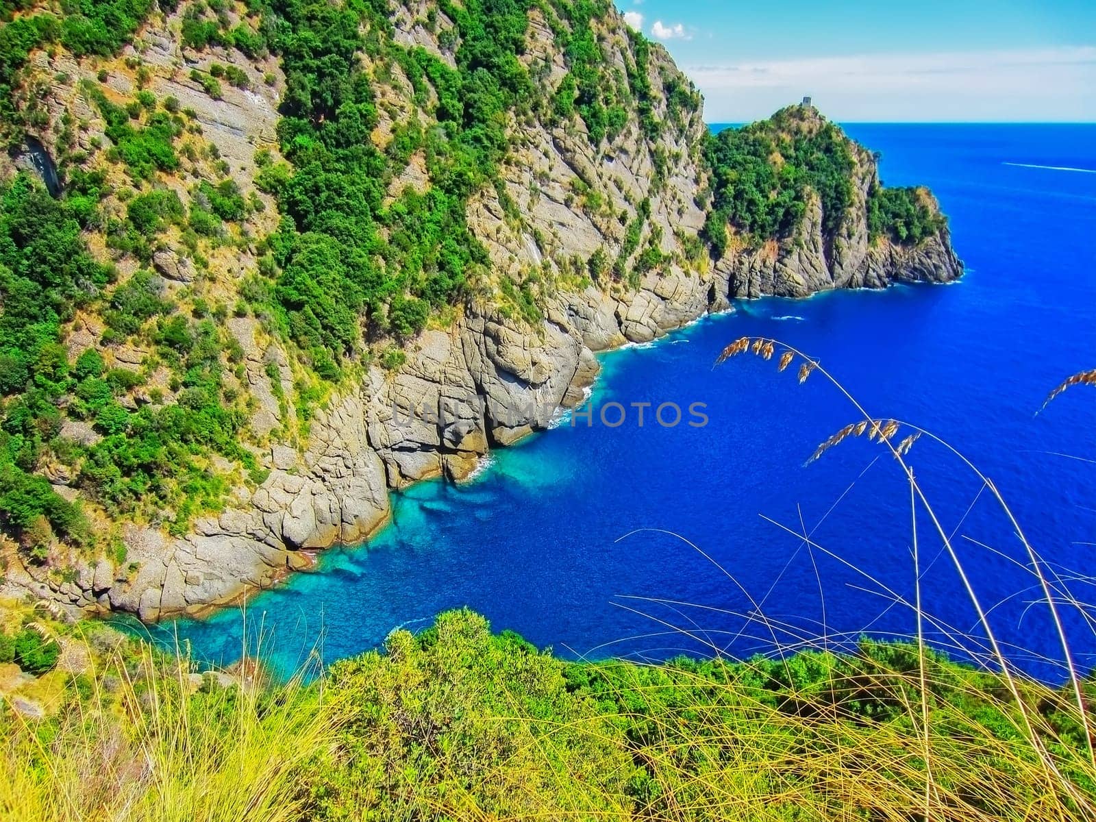 Coast of Italy in Liguria