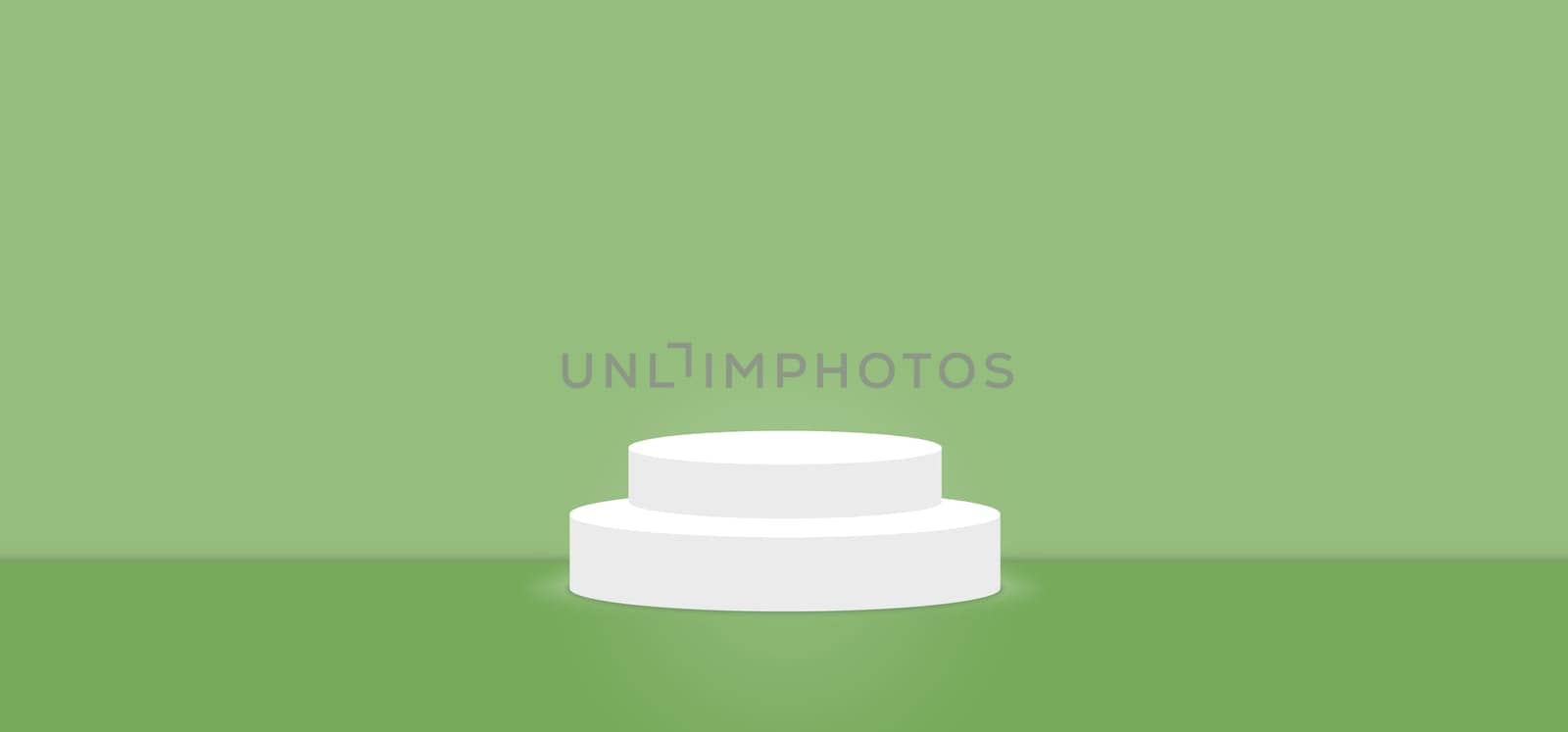 Nile Green color abstract with stage podium display platform, modern studio, wall scene fashion, stage podium scene with for Award Ceremony and colorful presentation simple art spotlight summer banner. 3D rendering.