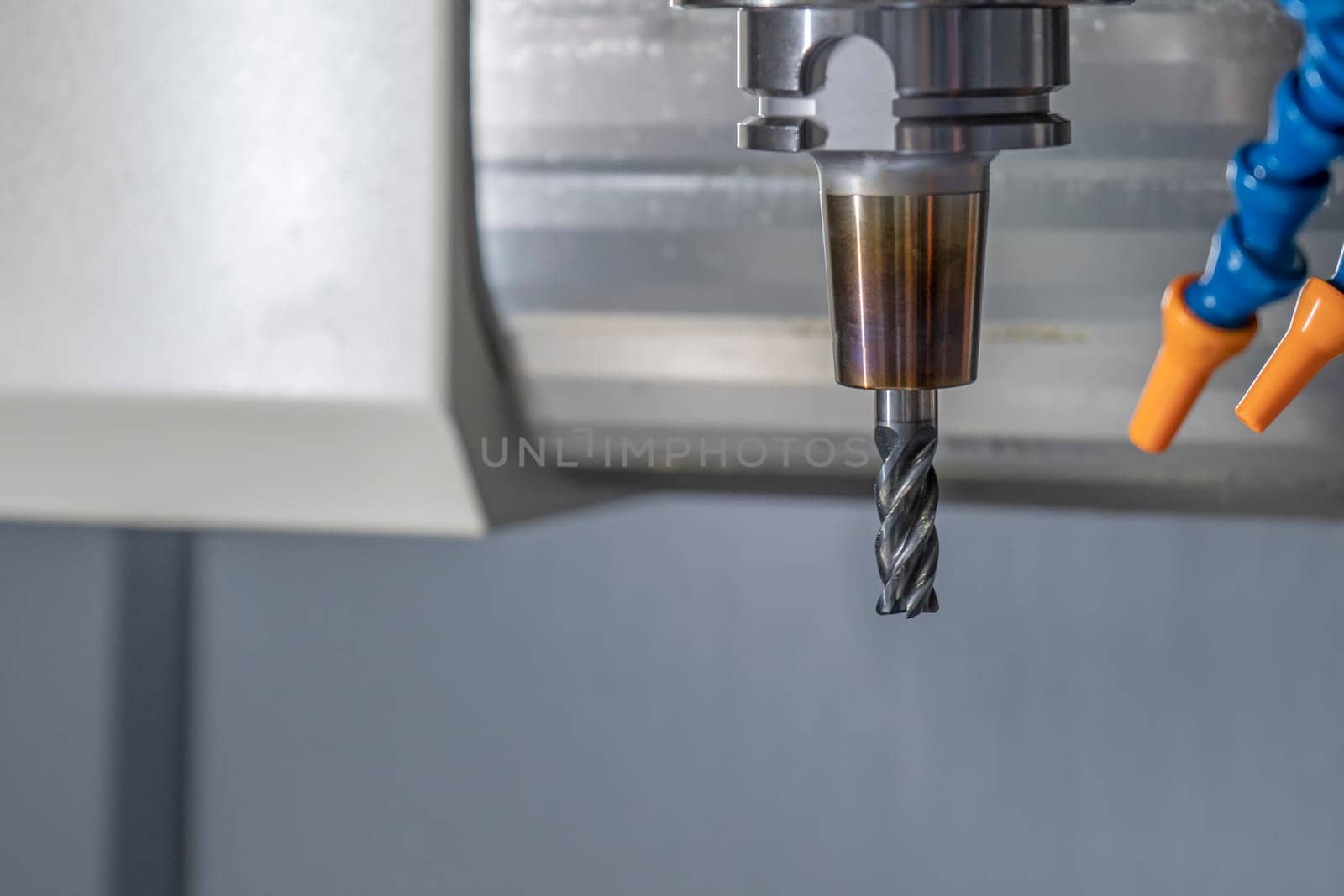 CNC tool ball endmill in the machine