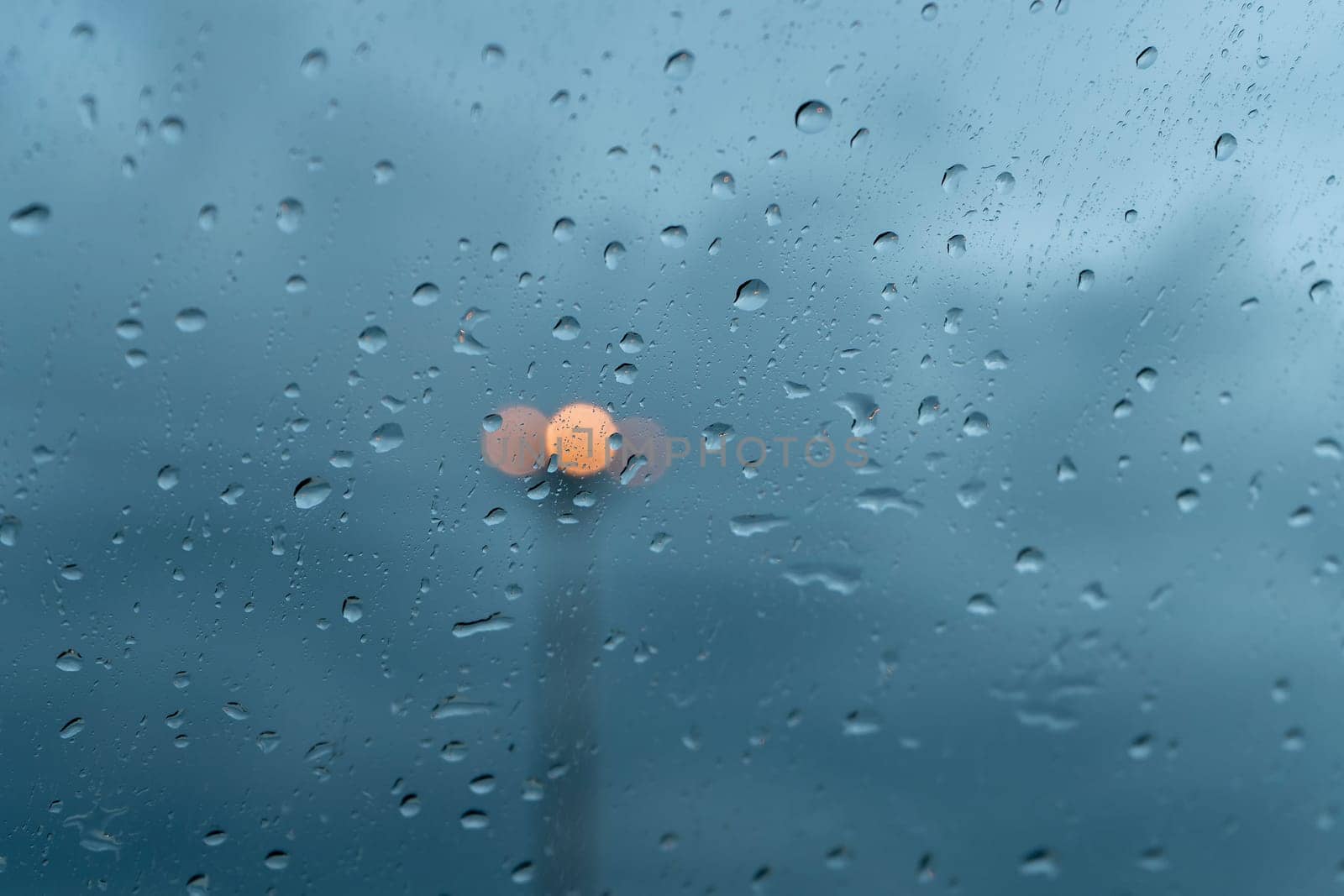 Water drops on a white background abstract