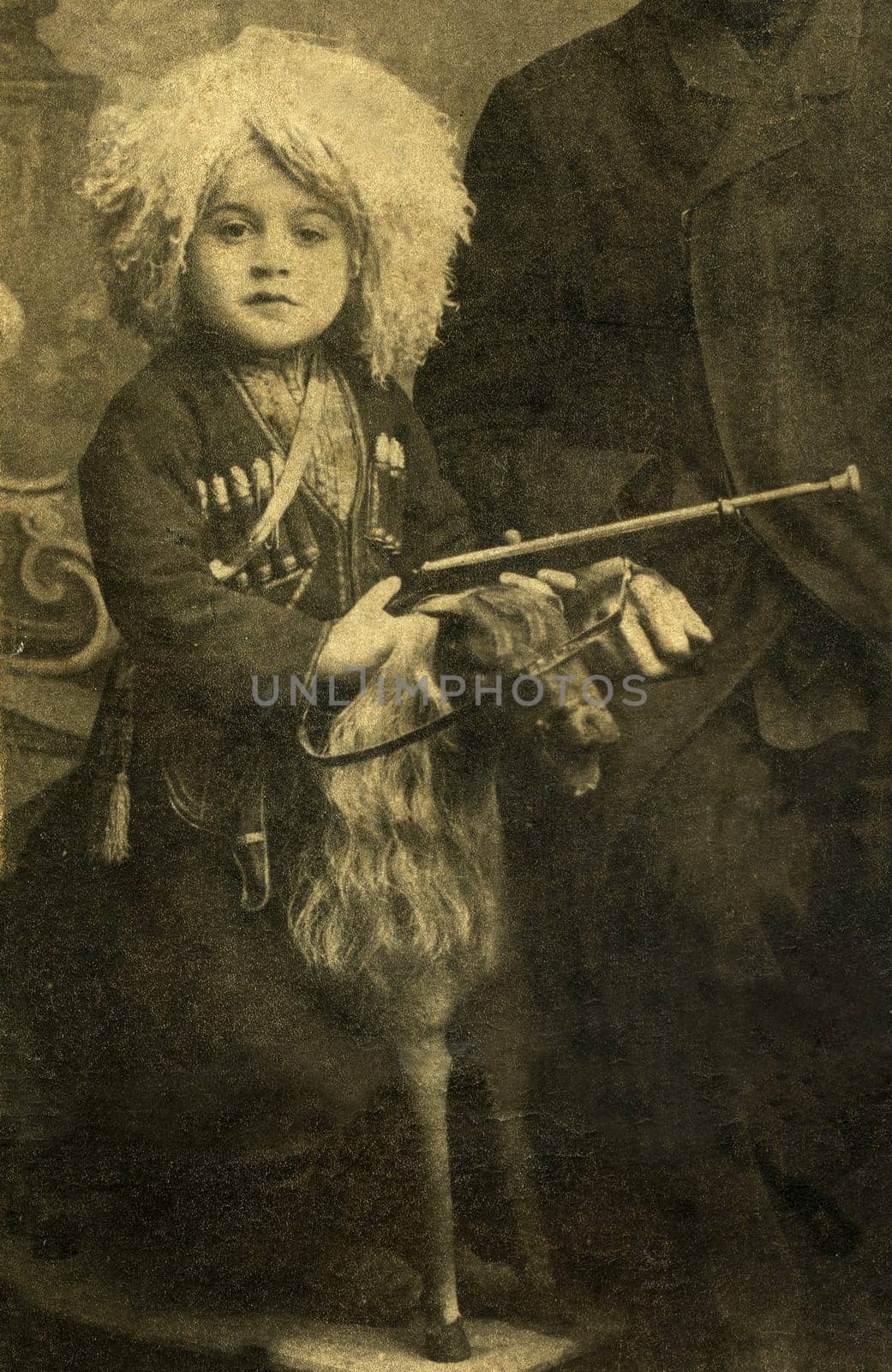 Vintage photography, Northern Caucasus,Russia.Fragment.