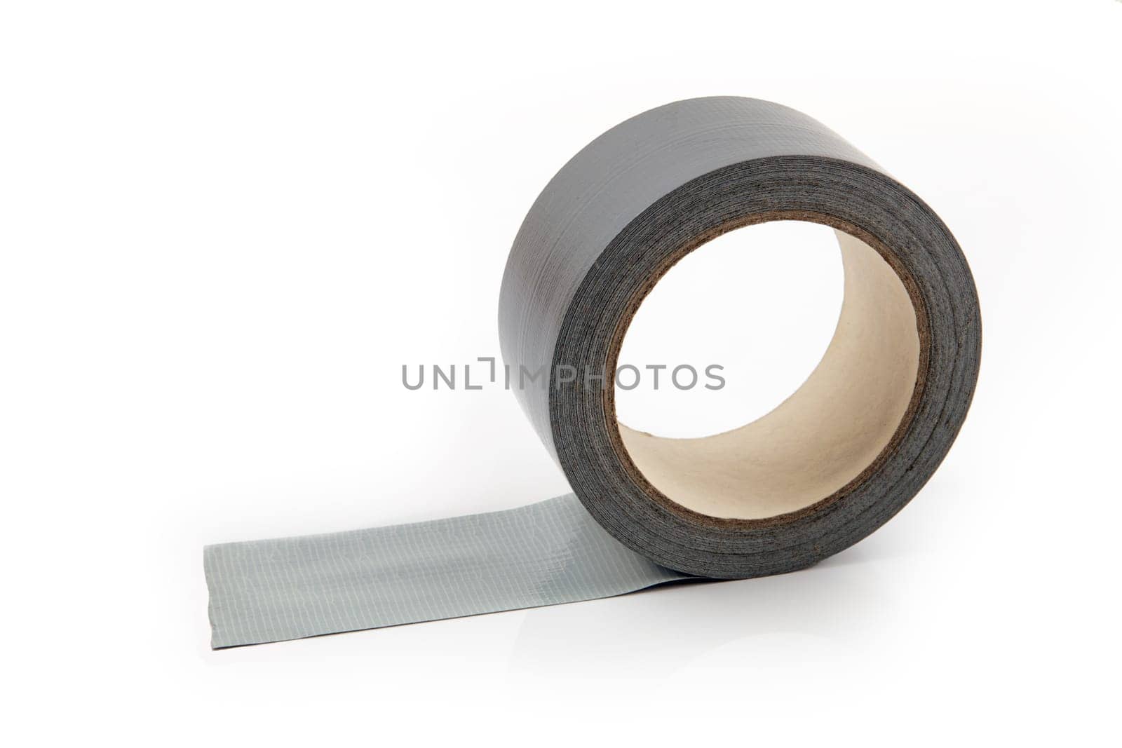 Roll of a dhesive Tape isolated over white background