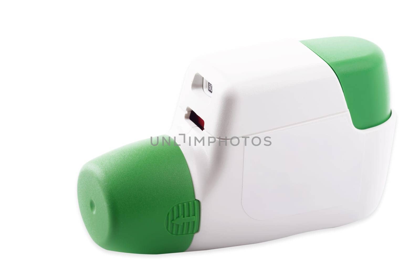 Metered Dose Inhaler isolated over white background
