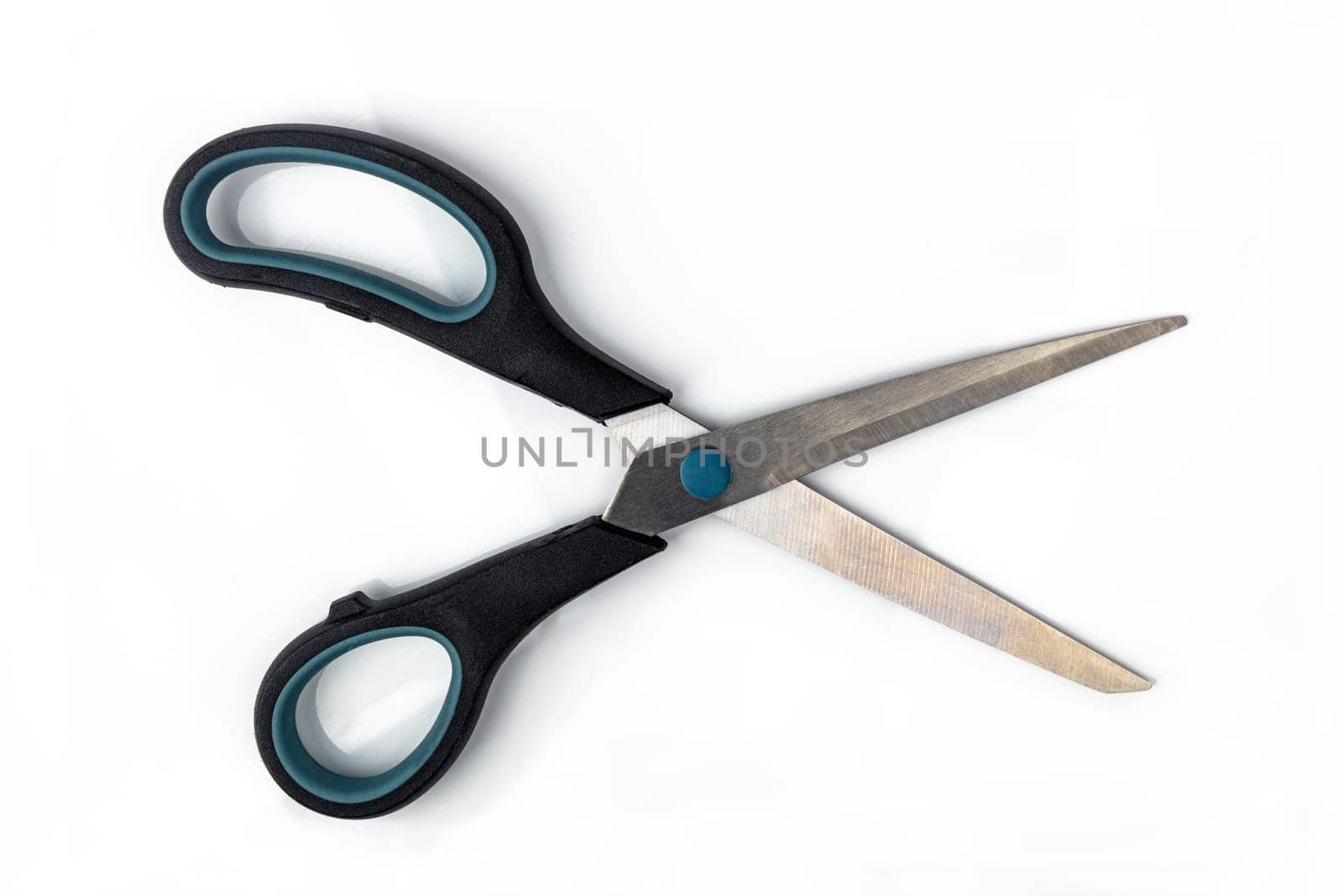 One Scissor isolated over white background