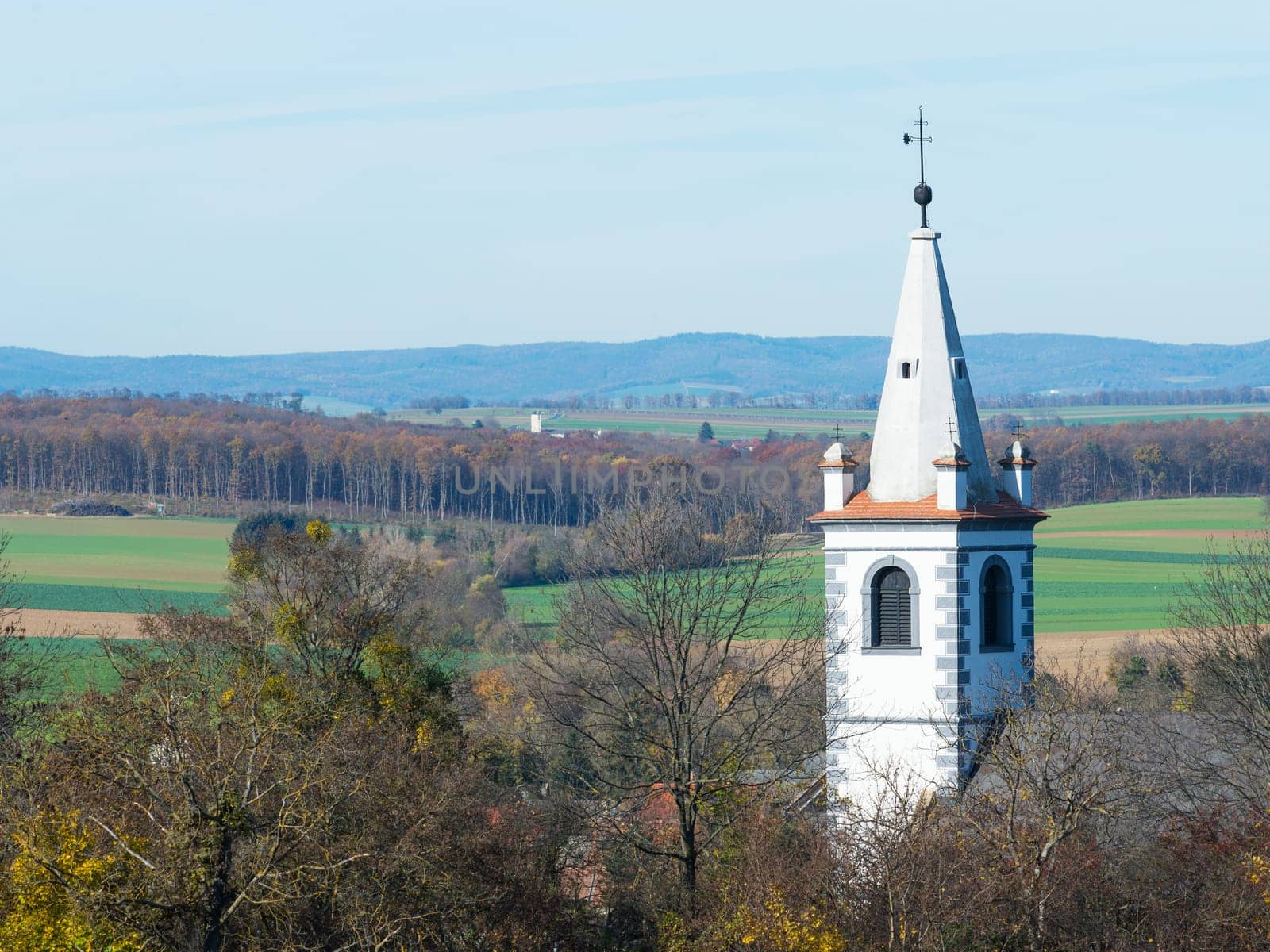 Lutzmannsburg view from a hill in Burgenland