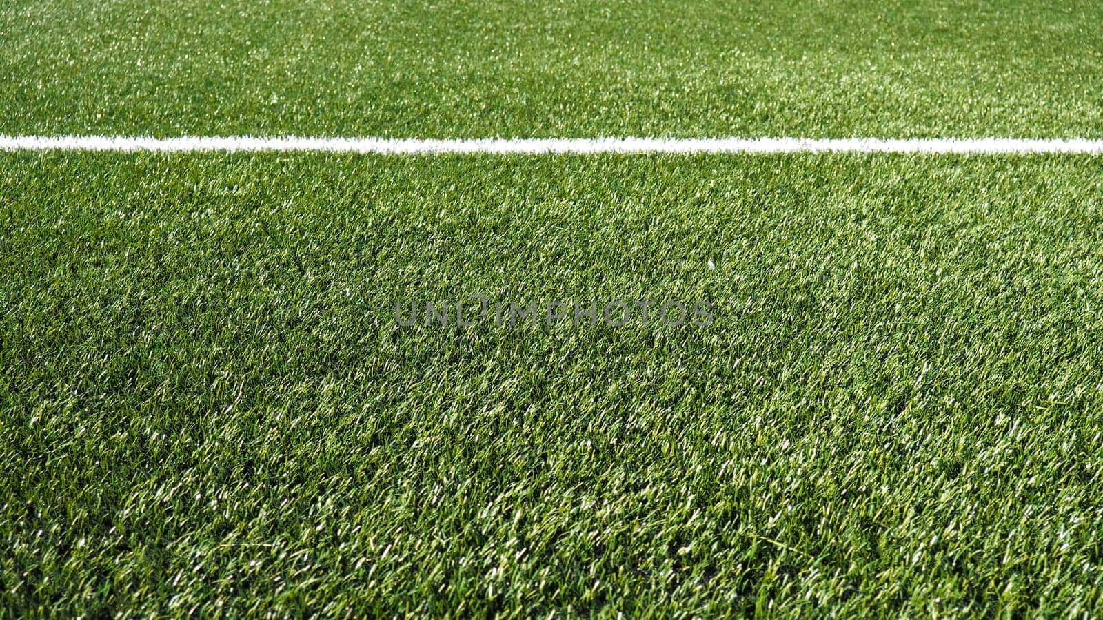 soccer field for championship.The marking of the football field on the green grass. White line. Football field area