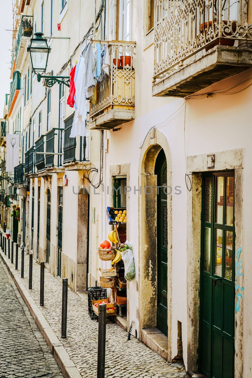 Small produce shop in Lisbon city center