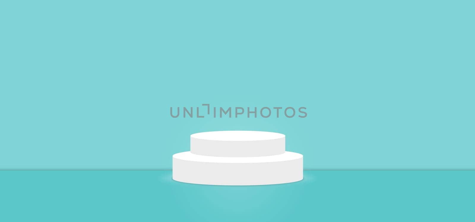 Limpet Shell color abstract with stage podium display platform, modern studio, wall scene fashion, stage podium scene with for Award Ceremony and colorful presentation simple art spotlight summer banner. 3D rendering.