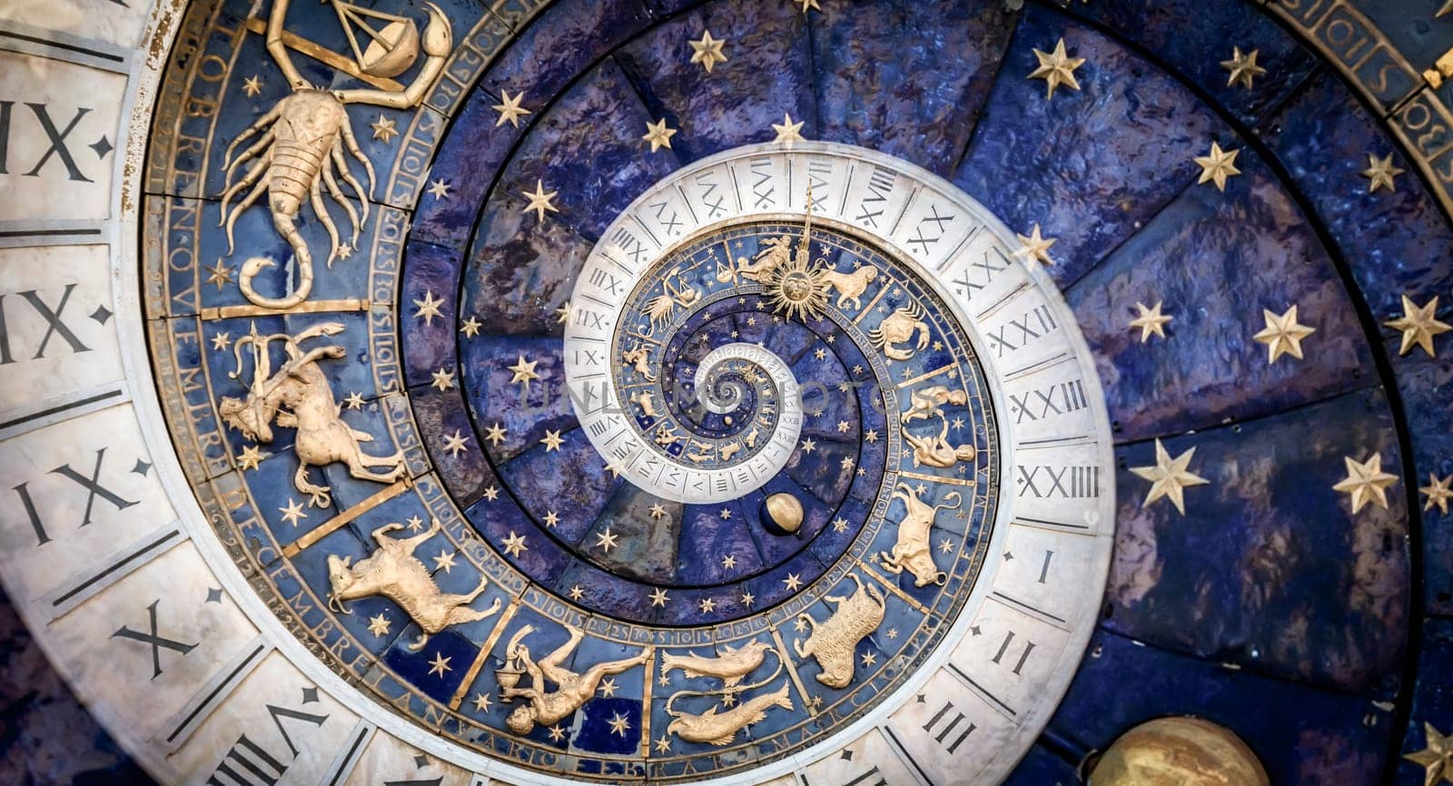 Abstract old conceptual background on mysticism, astrology, fantasy