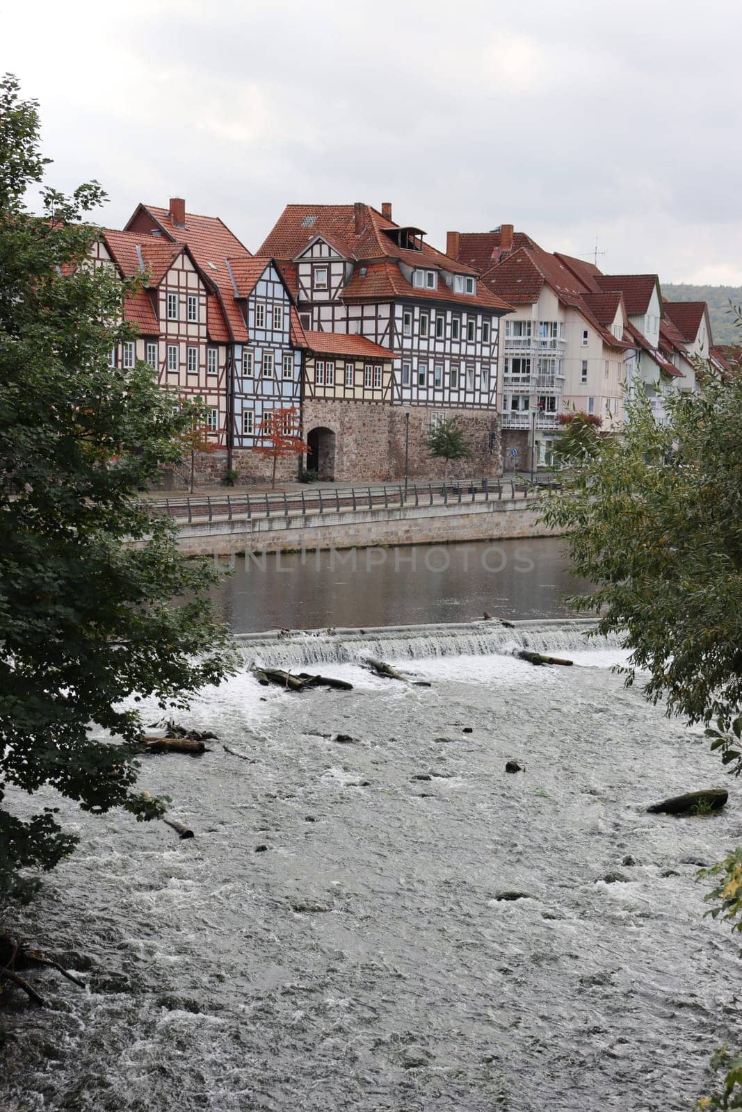Fachwerkensemble in der historischen Altstadt, Hessen, Deutschland, Hannoversch Münden