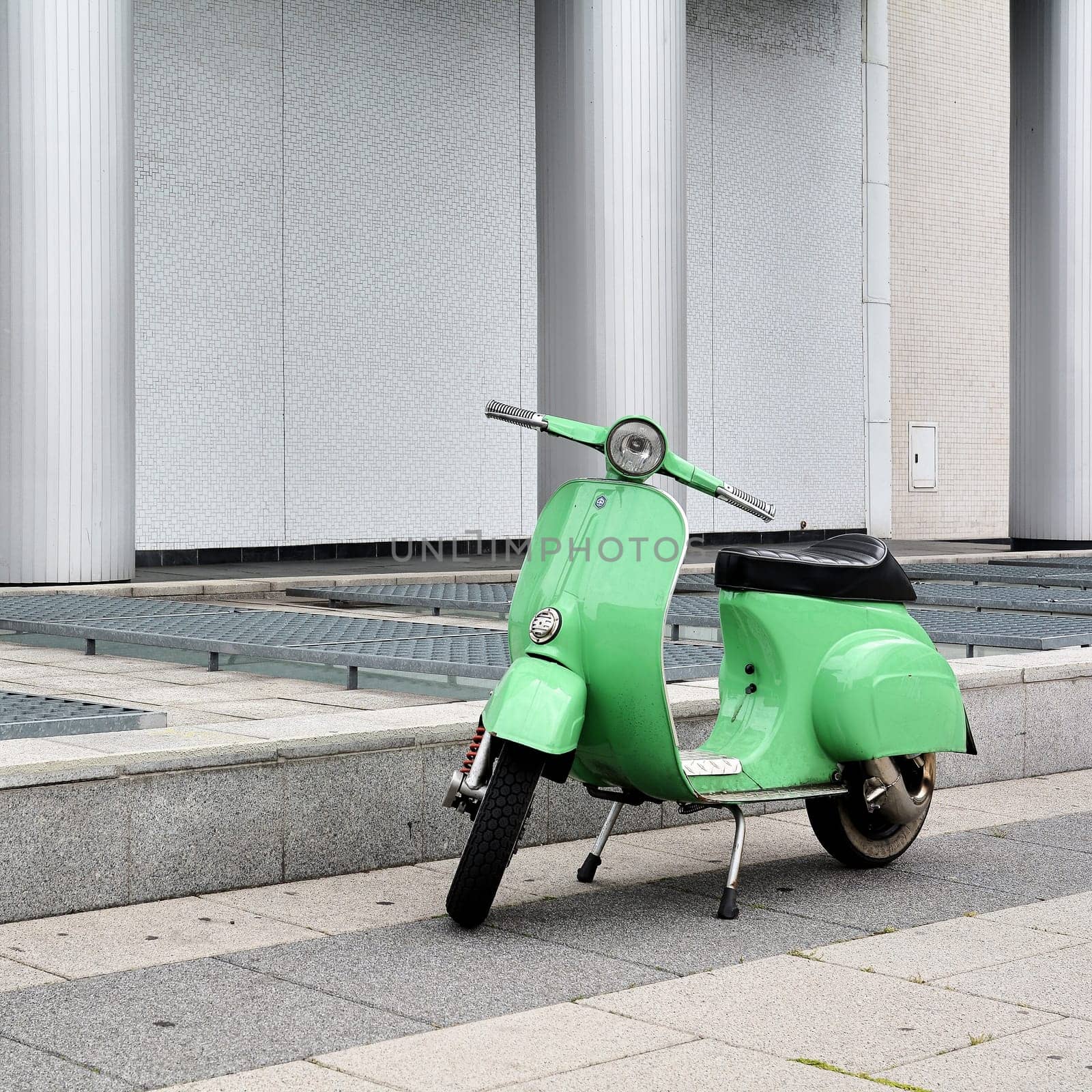 Scooter sat on the roadside in Berlin