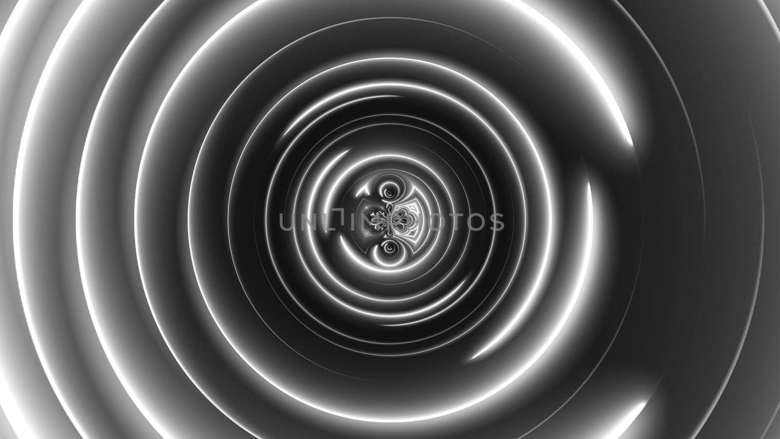 Circles neon. Computer generated 3d render