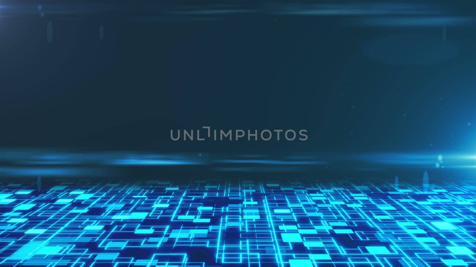 Digital backdrop with squares and lines. Computer generated 3d render