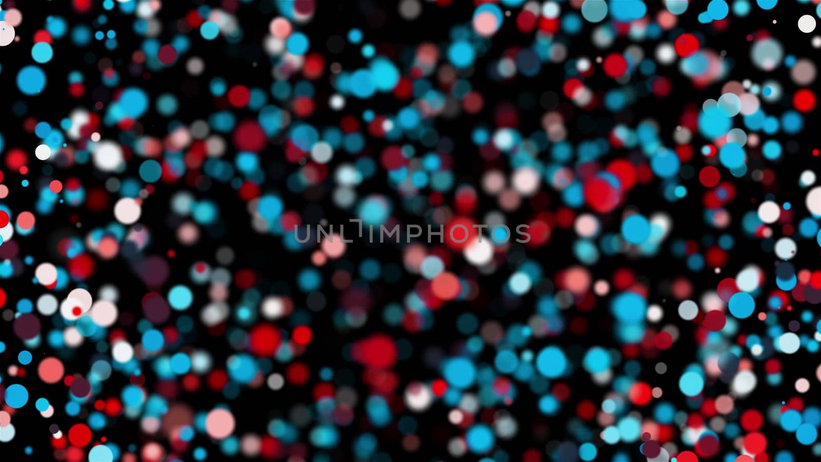 Random colorful particles. Computer generated 3d render