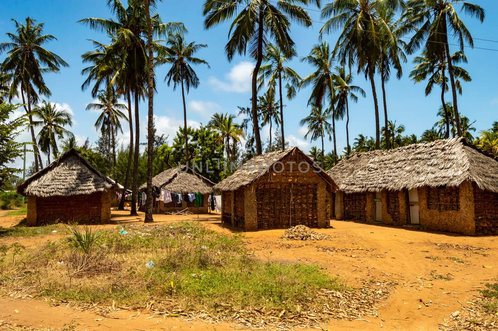 traditional mud house near the village of Watamu in southern Kenya