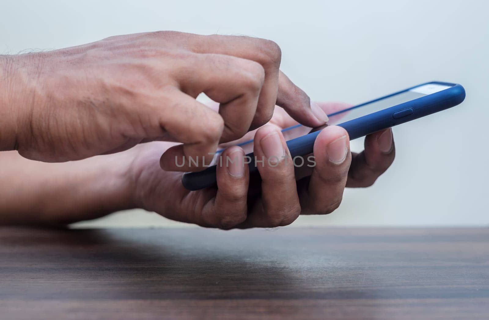 Age of technology People's, Use of technology in the modern era, Interconnection by internet network, Communication with the Internet, Hand man using smart phone blurred background