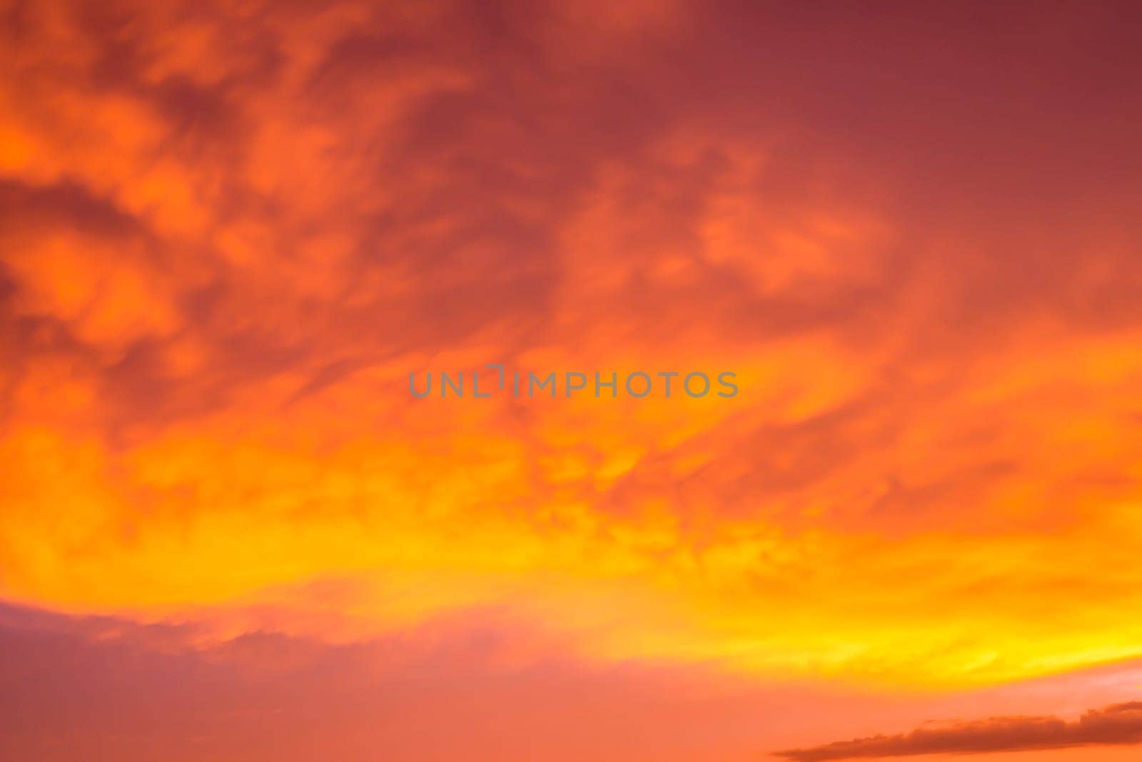 Abstract and pattern of cloud sky Calming coral, Orange, Trend color of the year background, Pattern of colorful cloud and sky sunset or sunrise: Dramatic sunset in twilight, Beautyful of sky