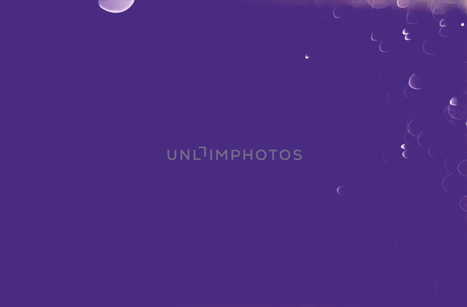 Light abstract dark bokeh christmas circle color glitter blurred black background, Velvet Purple, Trend color of the year background