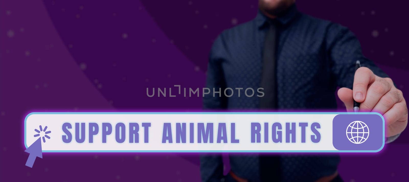 Handwriting text Support Animal Rights, Business concept protection and proper treatment of all animals