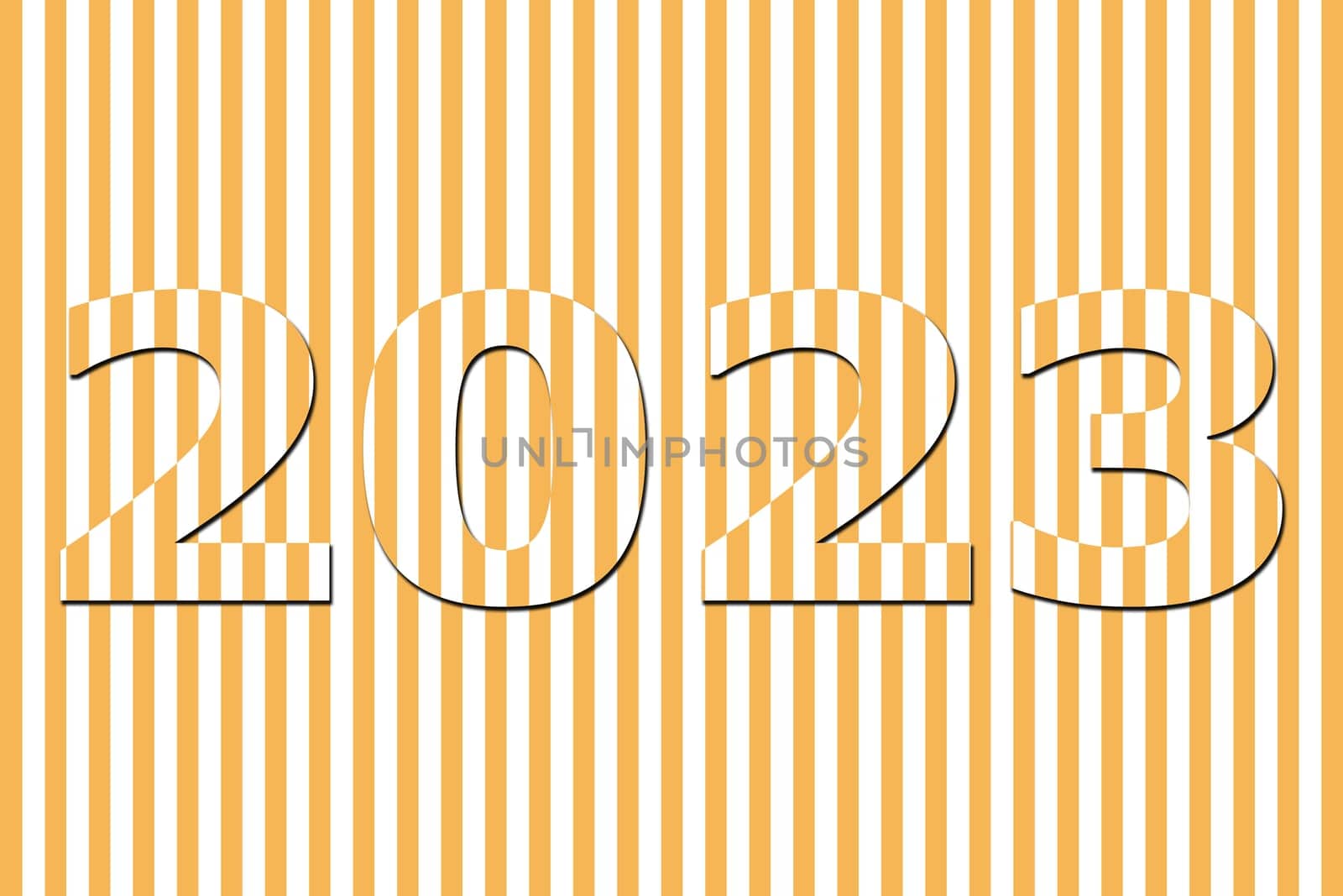 3D illustration concept New Year 2023 two-tone background design. Greeting Card, Banner, Poster.