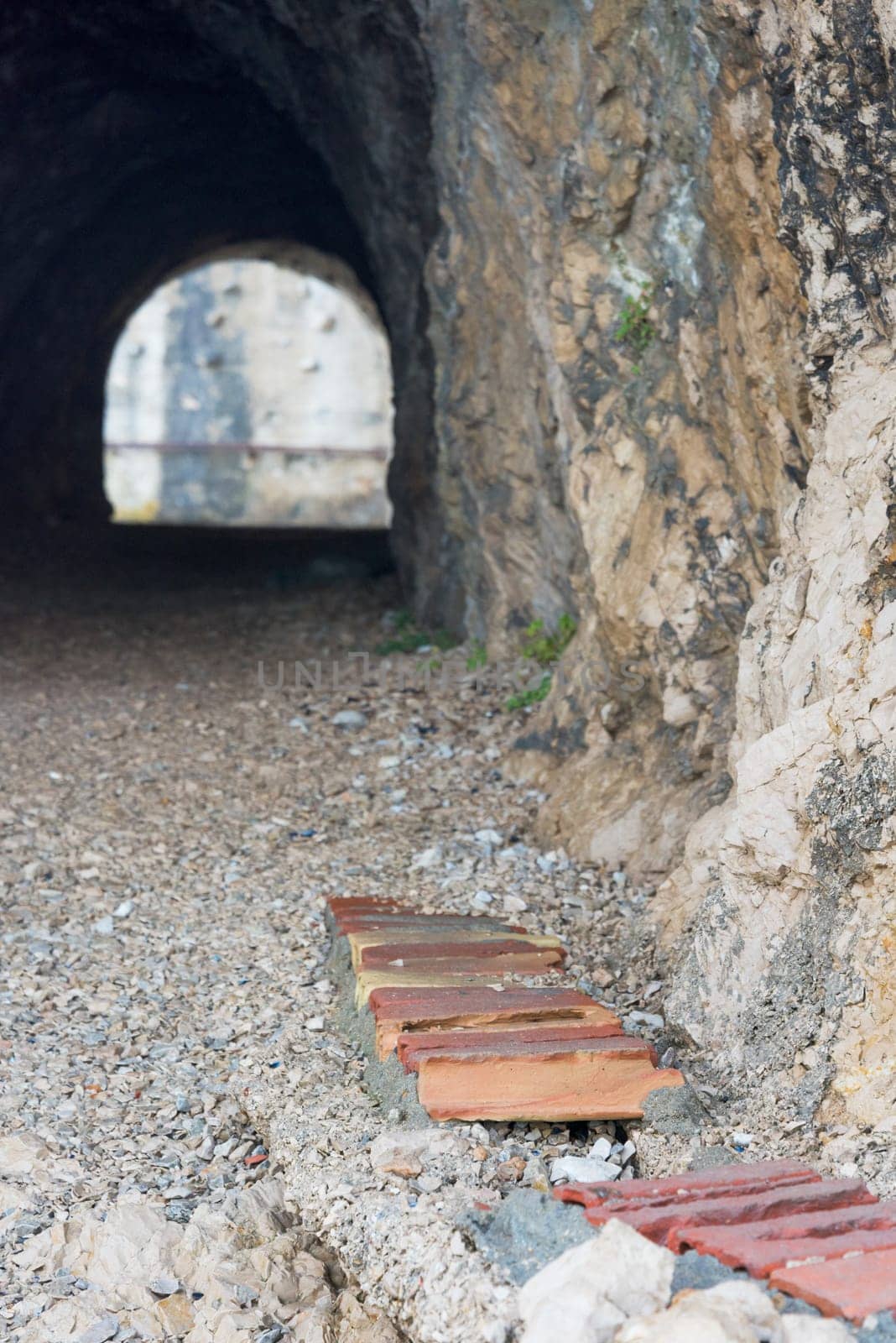sea tunnel in sibenik canal in adriatic sea