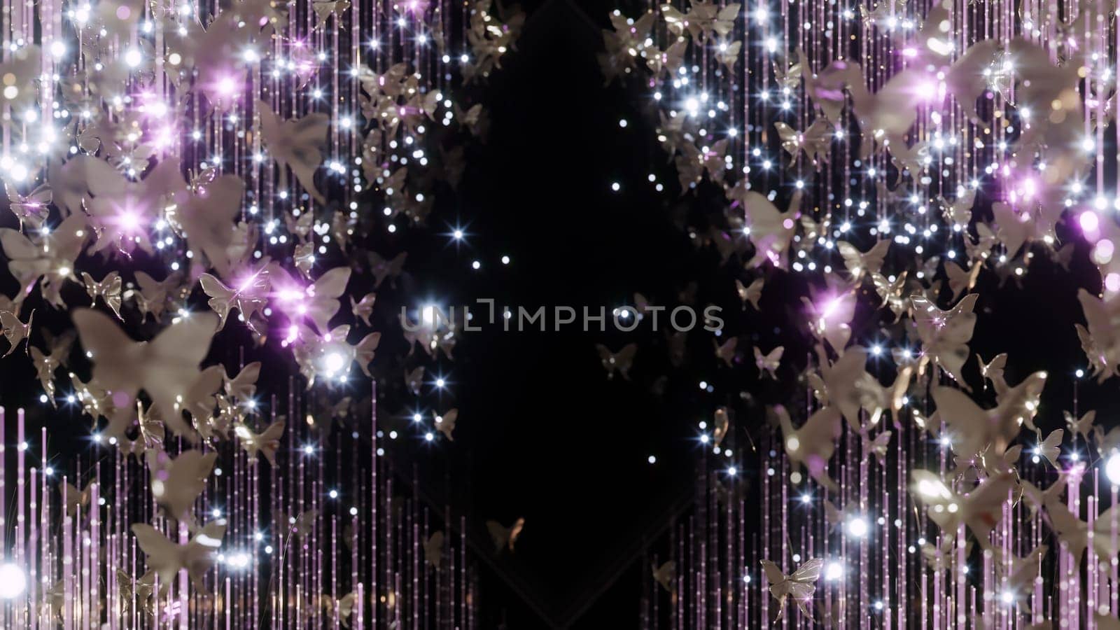 3D illustration Background for advertising and wallpaper in art deco and fashion party scene. 3D rendering in decorative concept.